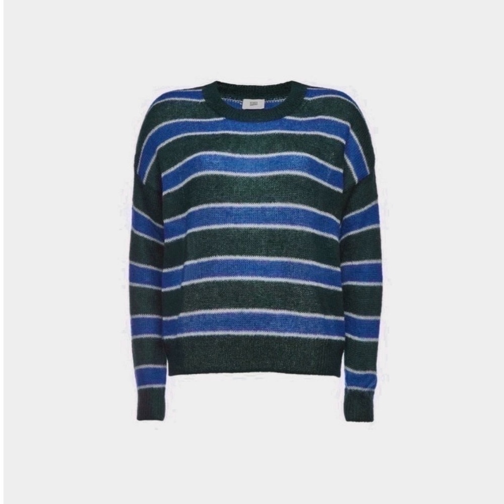 CLOSED - STRIPE MOHAIR SWEATER